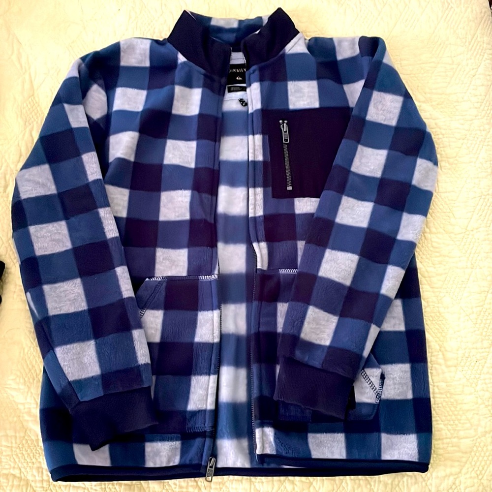 Youth Quicksilver zip up fleece